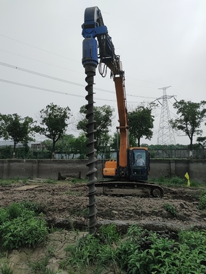 Hydraulic Earth Drilling Auger 12000N For 8-13 Tons Excavator