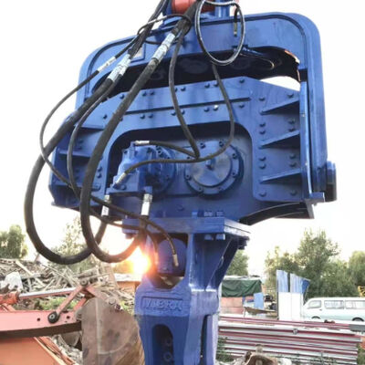 Hydraulic Pile Driver For Excavators - Blue Design With Larsen Steel Sheet Pile Compatibility