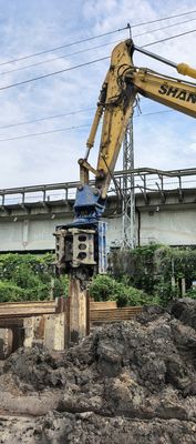 35ton SHANTUI Excavator Side Grip Hydraulic Pile Driver and Smooth Pile Lifting for 6-12M Pile Driver