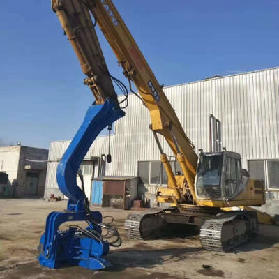 Environmental Friendly Pile Driver - Quiet Vibro Hammer & 180° Rotation Adjustment