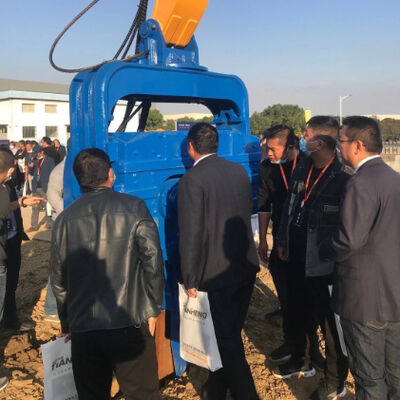 350KN Excavator Mounted Pile Driver - 3200rpm High Frequency & 18m Max Pile Length