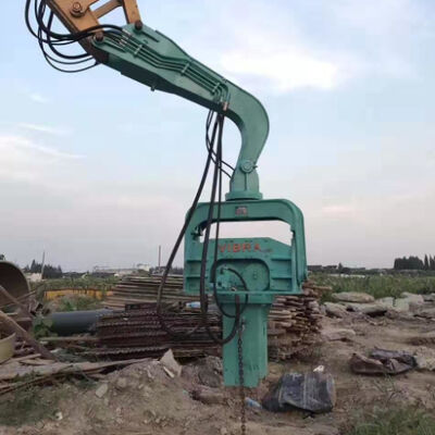 কমপ্যাক্ট স্ট্রাকচার কম্পনযুক্ত গাদা ড্রাইভিং সরঞ্জাম নির্ভুল দ্রুত পাইলিং গতি