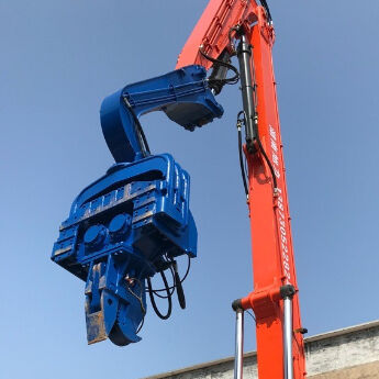 High-Visibility Yellow Pile Driver | Enhanced Safety & Multi-Functional Performance